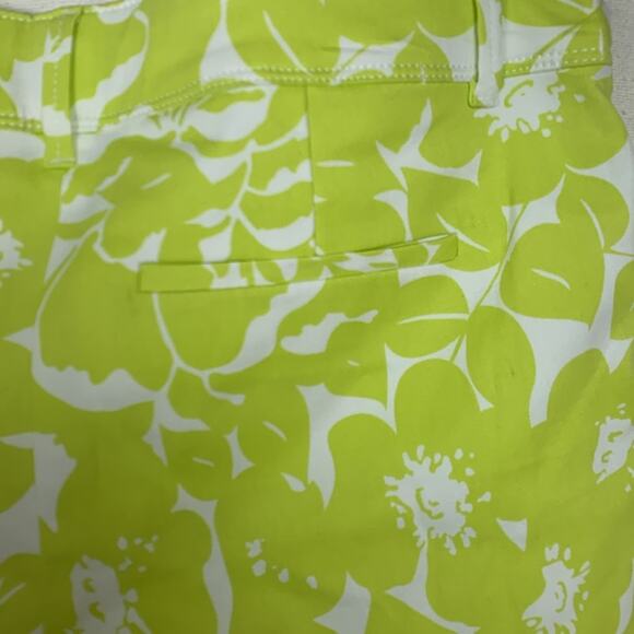 The limited women's size 8 medium tailored shorts lime floral tropical print lil - Picture 8 of 8
